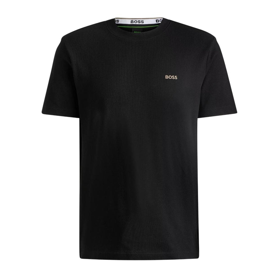 BOSS Jacquard Back Collar Taddy Dark Grey T-Shirt