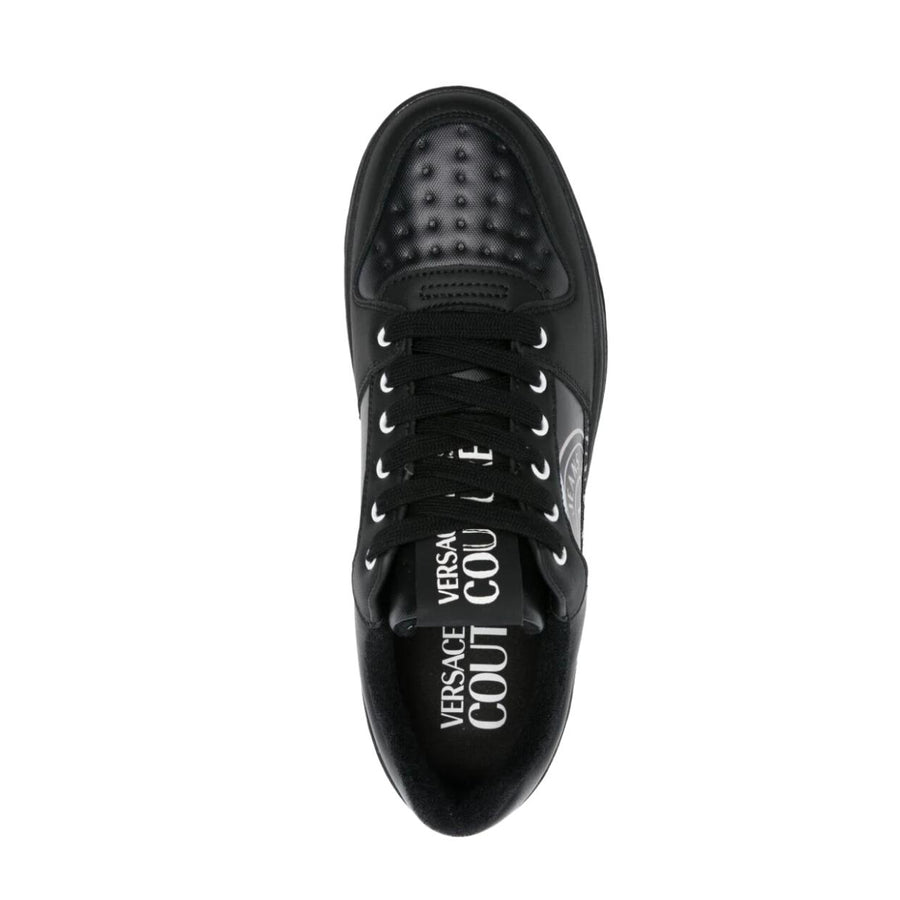 Versace Jeans Couture Black Starlight Low Top Leather Trainers