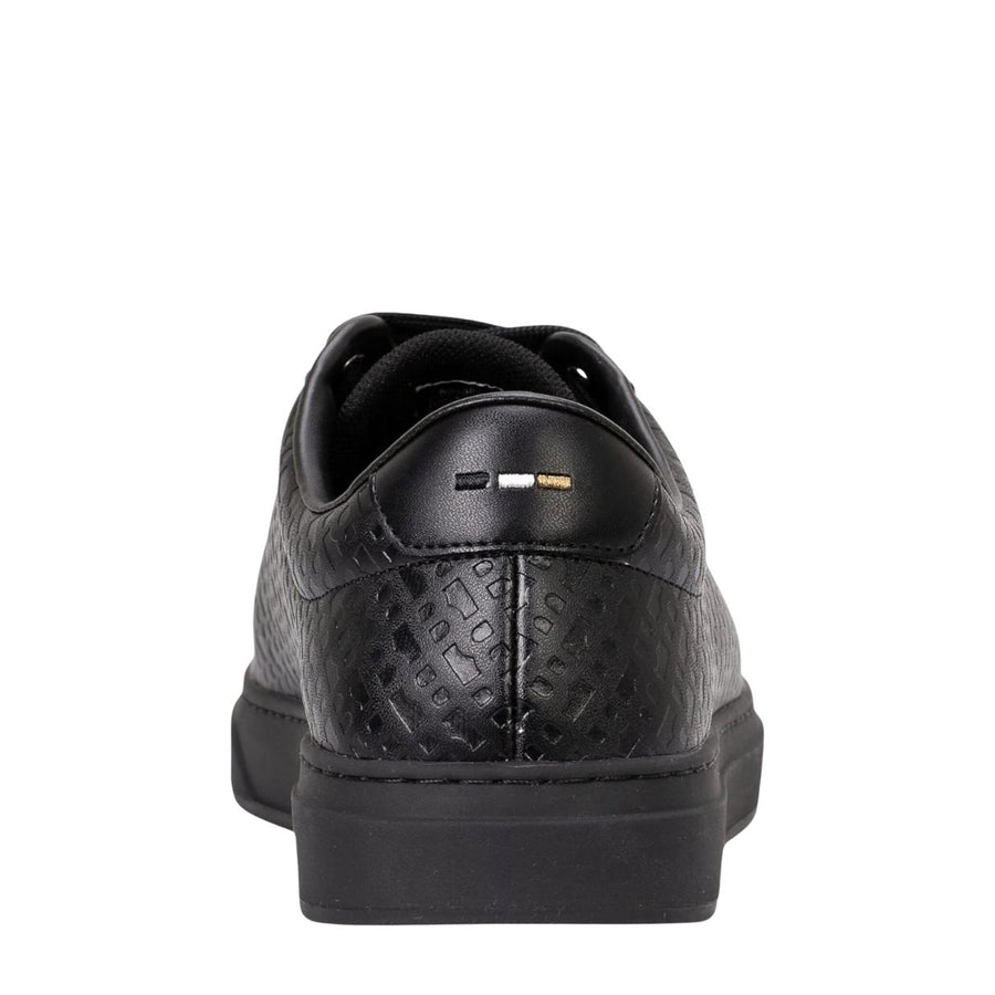 BOSS Monogram Logo Kieran Black Trainers