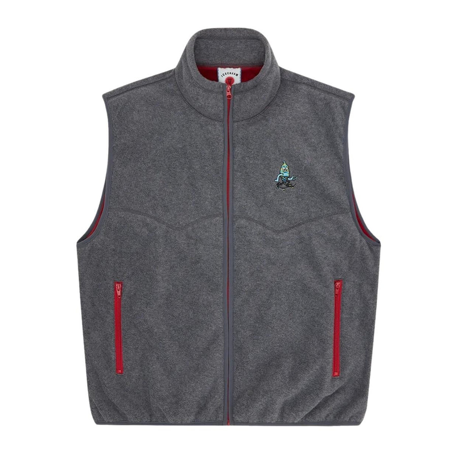 ICECREAM Logo Grey Fleece Vest