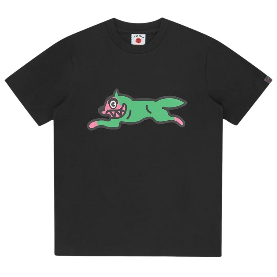 ICECREAM Running Dog Black T-Shirt