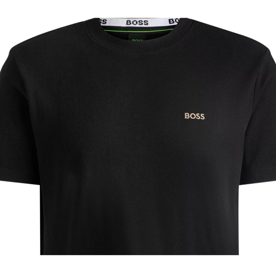 BOSS Jacquard Back Collar Taddy Dark Grey T-Shirt