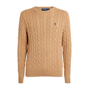 Polo Ralph Lauren Cable-Knit Brown Sweatshirt