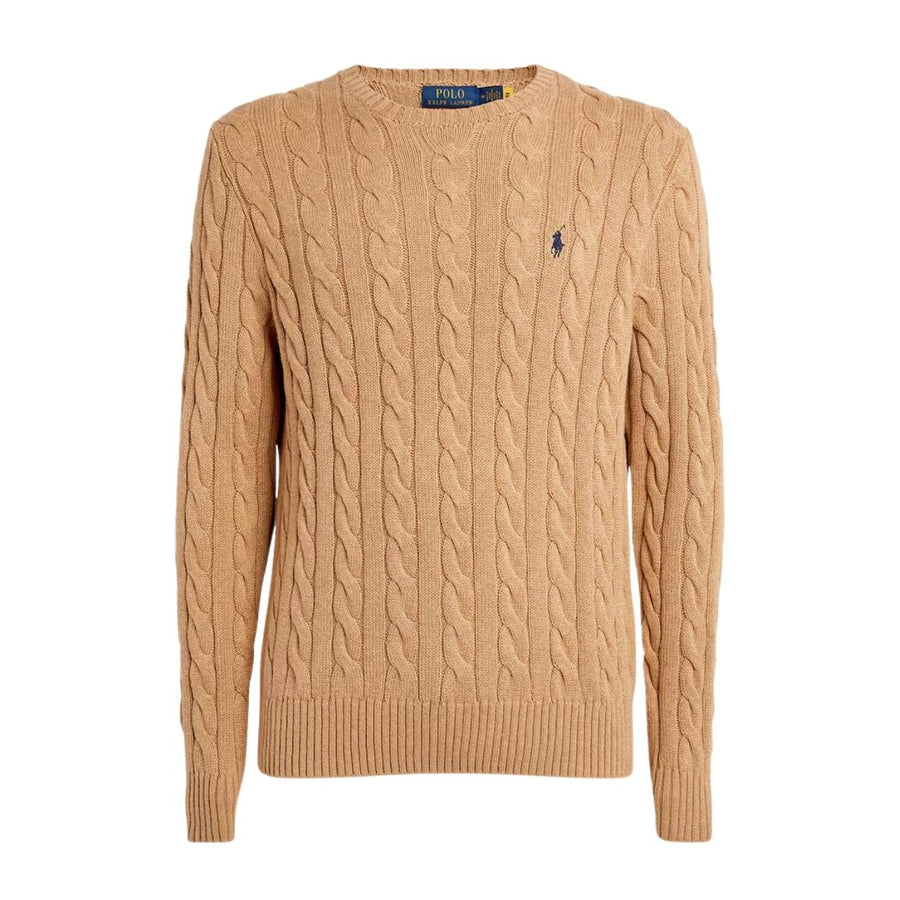 Polo Ralph Lauren Cable-Knit Brown Sweatshirt