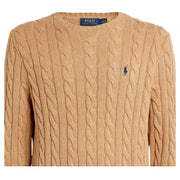 Polo Ralph Lauren Cable-Knit Brown Sweatshirt