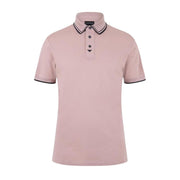 Emporio Armani Micro Eagle Logo Pink Polo Shirt