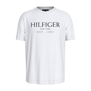 Tommy Hilfiger Printed Big Hilfiger Logo White T-Shirt