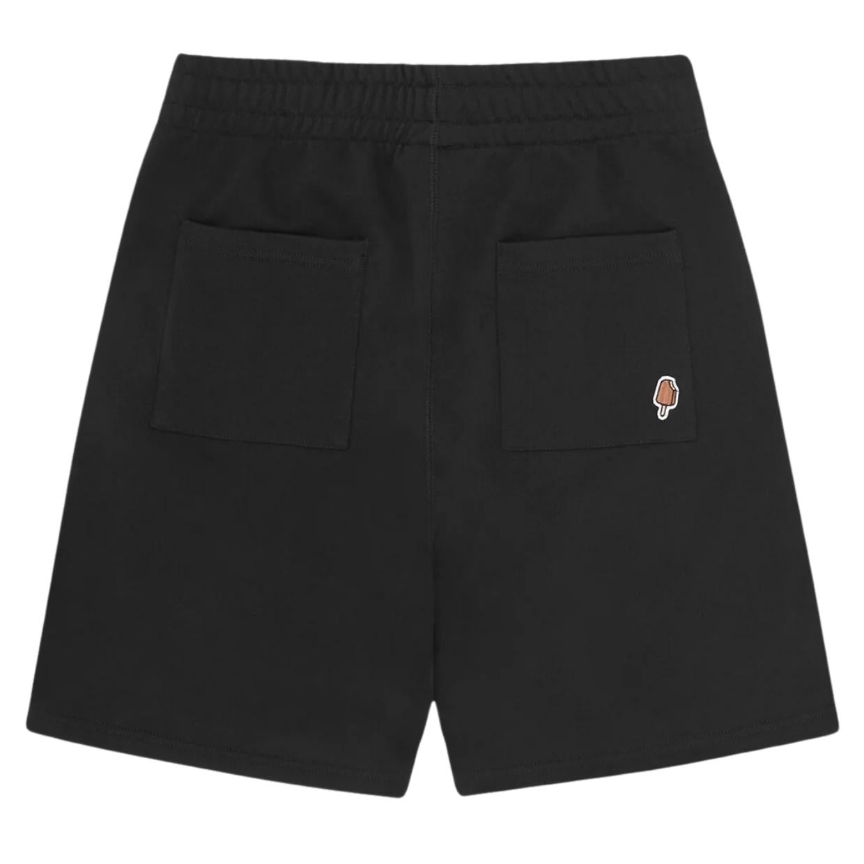 ICECREAM Running Dog Black Sweat Shorts