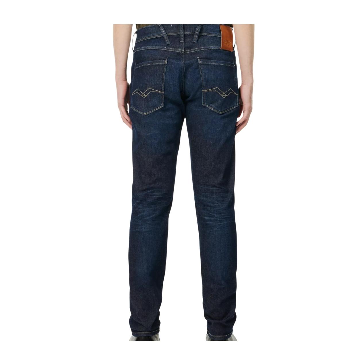 Replay Anbass Dark Blue Slim Fit Denim Jeans