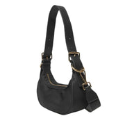 Love Moschino Logo Lettering Black Shoulder Bag