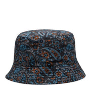 Pretty Green Wonderwall Paisley Reversible Dark Grey Bucket Hat