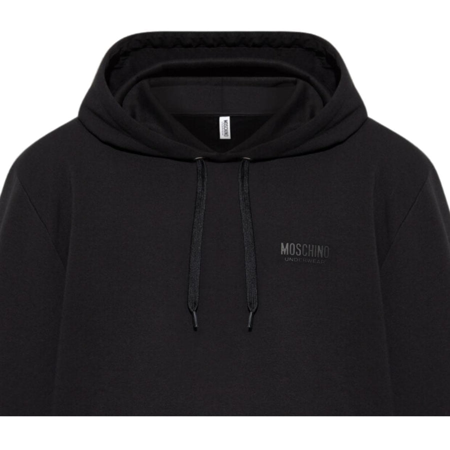 Moschino Underwear Logo Tape Black Hoodie