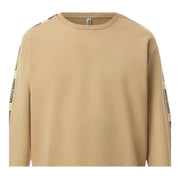 Moschino Underwear Logo Tape Beige Sweatshirt