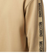 Moschino Underwear Logo Tape Beige Sweatshirt