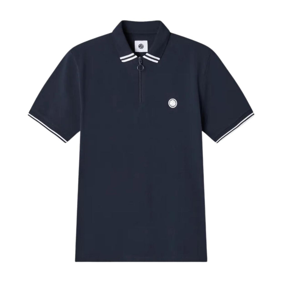 Pretty Green Mountfield Navy Zip Polo Shirt