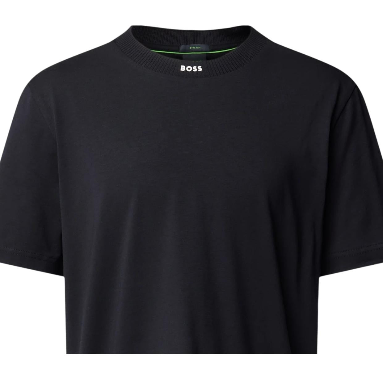 BOSS Logo Collar Black T-Shirt