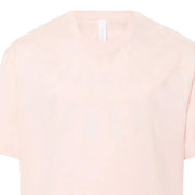 Neil Barrett Dropped Shoulder Fairisle Thunderbolt Pale Peach T-Shirt