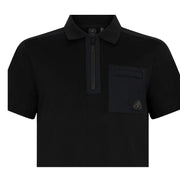 Moose Knuckles Dalon Half Zip Black Polo Shirt