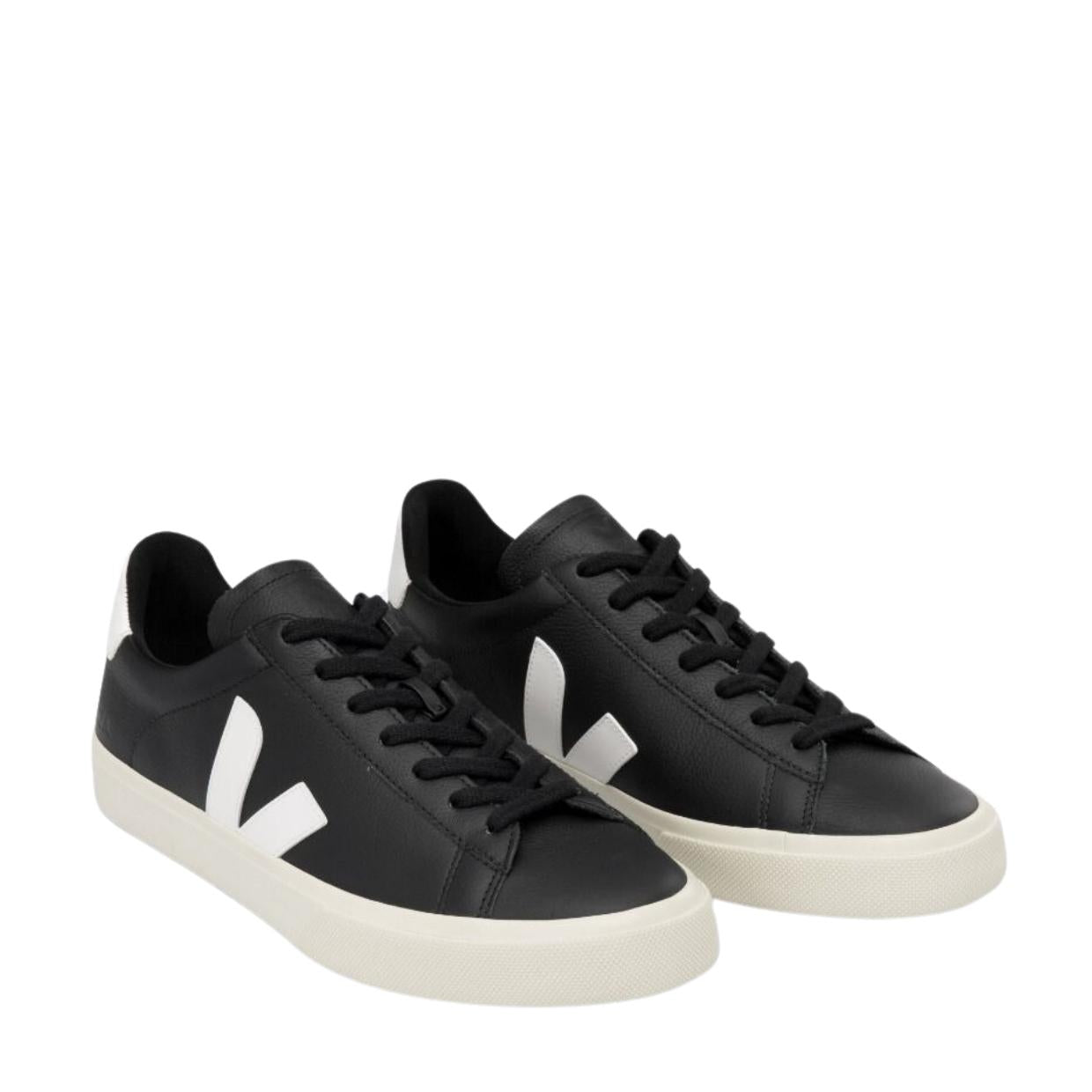 VEJA Campo Leather Black/White Trainers