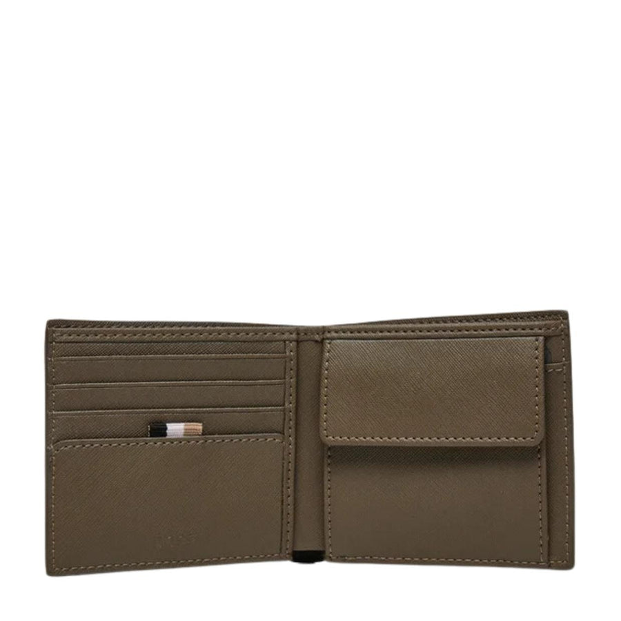 BOSS Zair Coin Billfold Brown Wallet