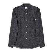 Pretty Green Tonal Paisley Print Black Shirt