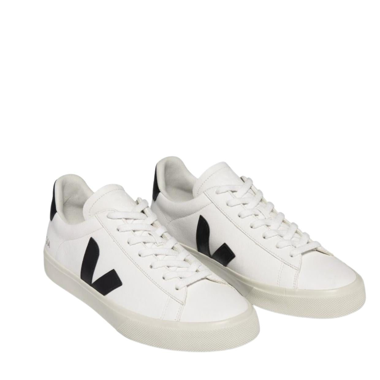 VEJA Campo Chromefree Leather White/Black Trainers