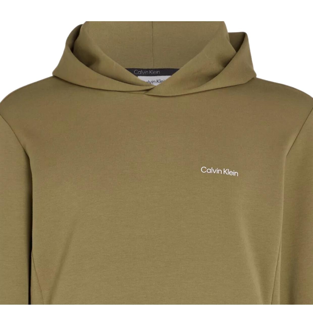 Calvin Klein Micro Logo Repreve Delta Green Hoodie