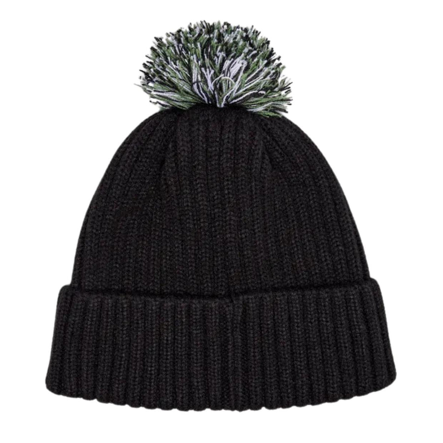 Pretty Green Live Forever Black Bobble Hat