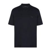 Emporio Armani Flocked Eagle Logo Dark Navy T-Shirt