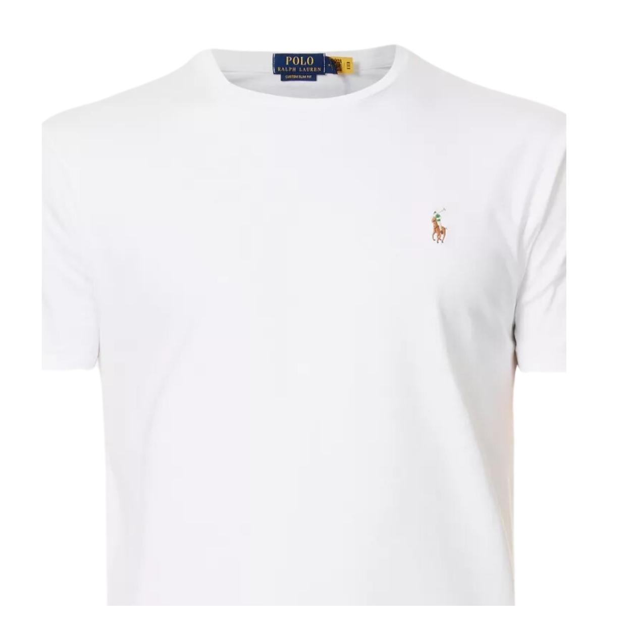 Polo Ralph Lauren Custom Slim Fit White T-Shirt