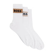 BOSS Logo Quarter Length Three-Pack Socks Gift Set