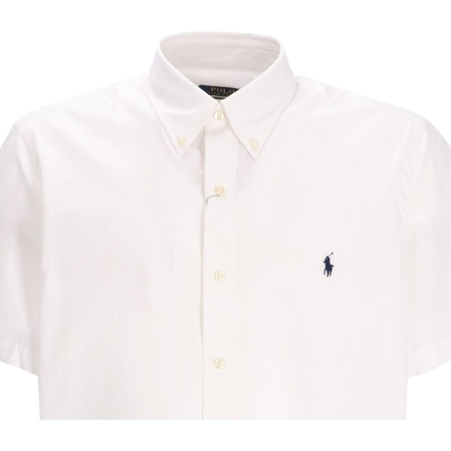 Polo Ralph Lauren Embroidery Logo White Short Sleeve Shirt