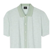 Paul Smith Button Front Light Green Polo Shirt