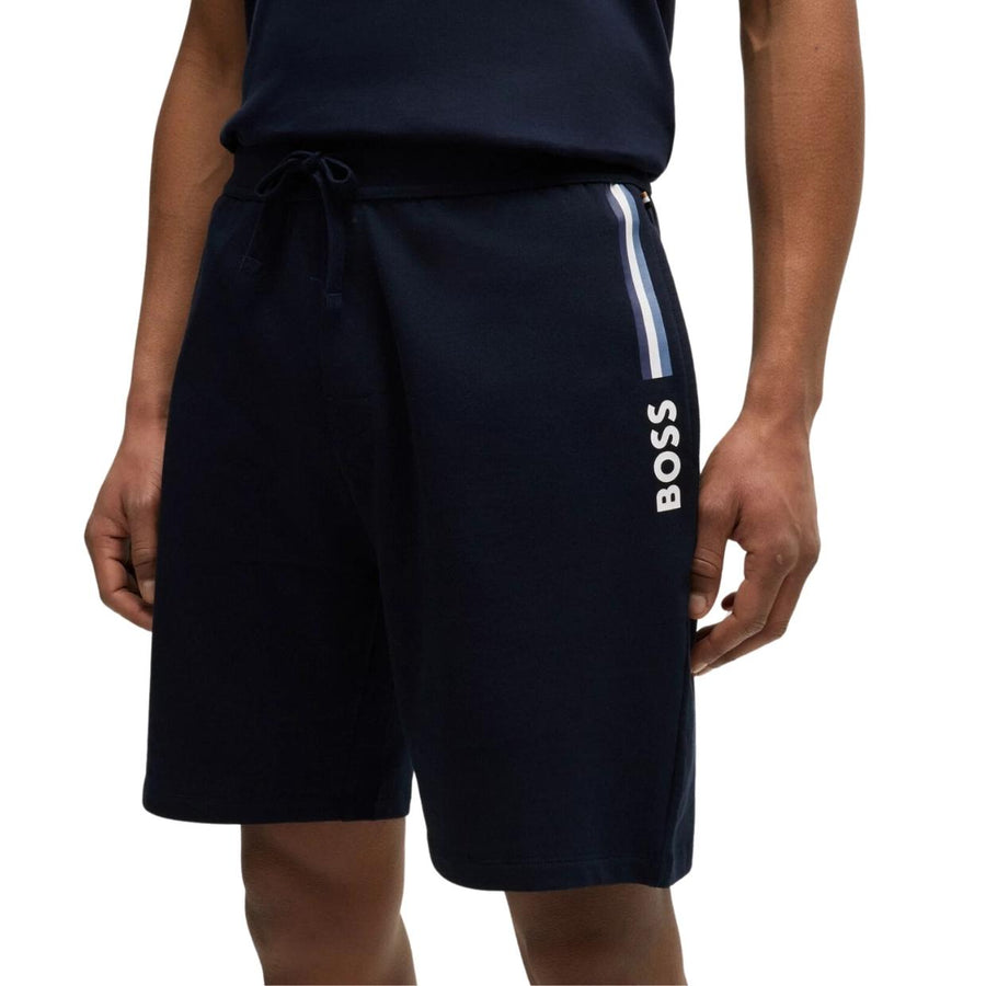 BOSS Logo Detail Authentic Dark Blue Shorts