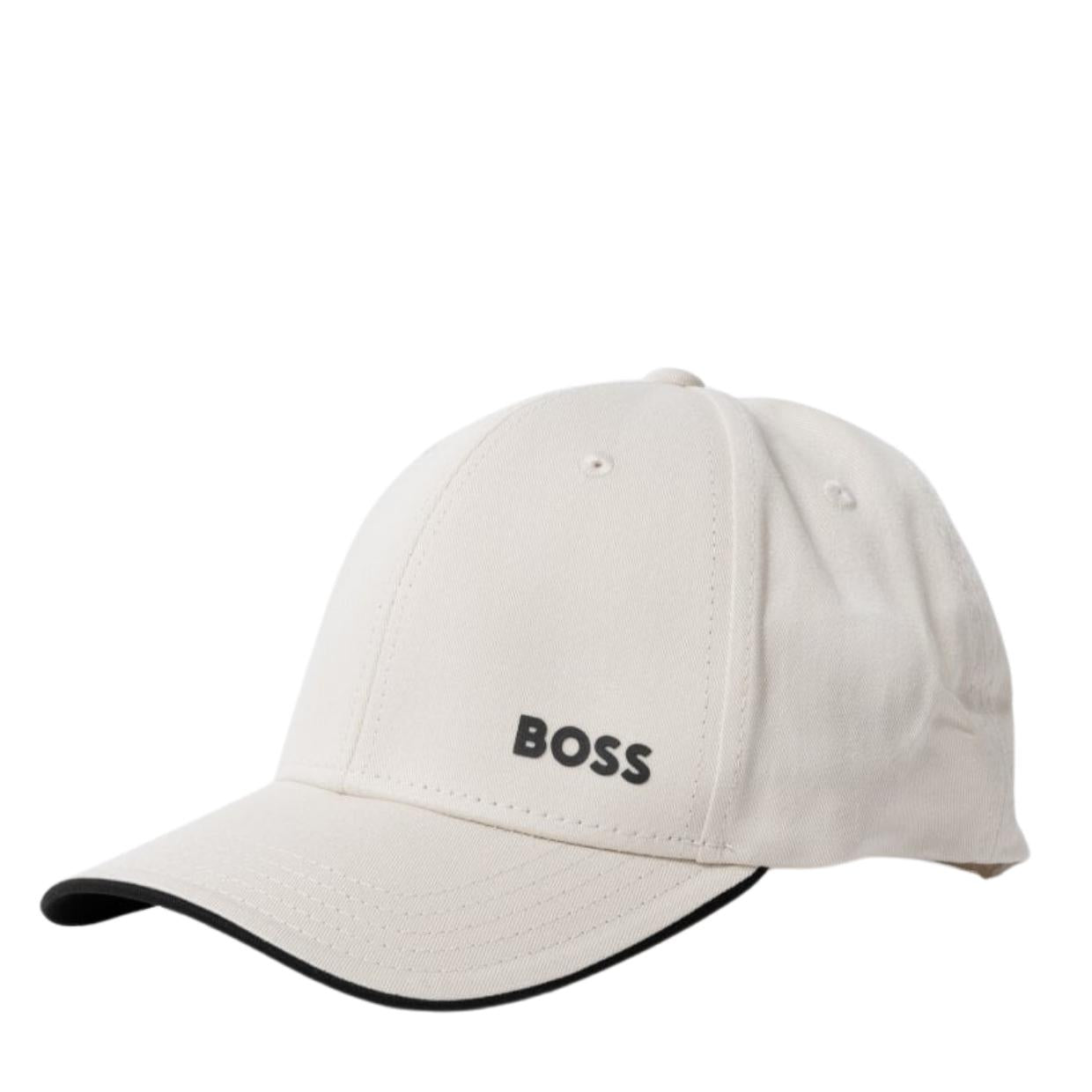 BOSS Bold Logo Print Beige Cap