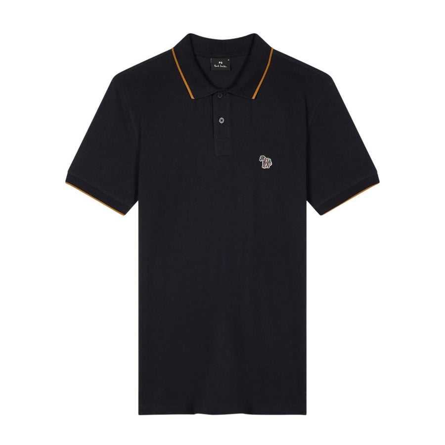 Paul Smith Zebra Logo Patch Dark Navy Polo Shirt