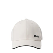 BOSS Bold Logo Print Beige Cap