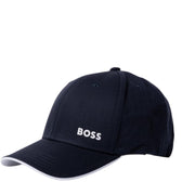 BOSS Bold Logo Print Navy Cap