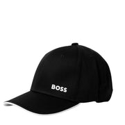 BOSS Bold Logo Print Black Cap