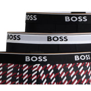 BOSS Logo Waistband Three Pack Stretch Regular Rise Boxer Brief