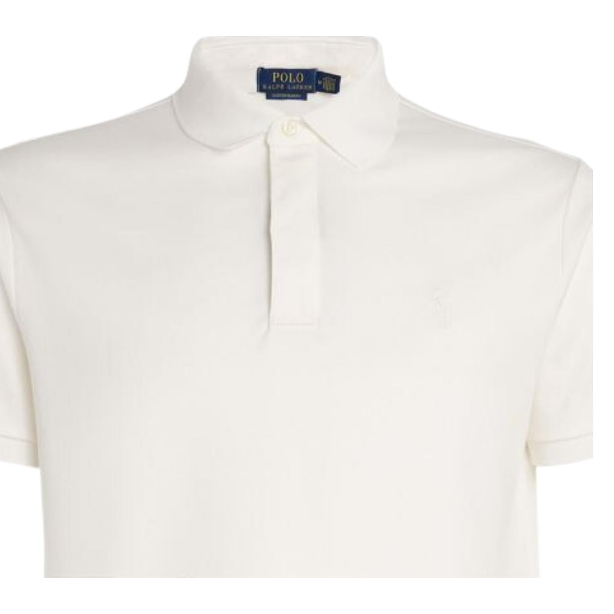 Polo Ralph Lauren Concealed Placket White Polo Shirt