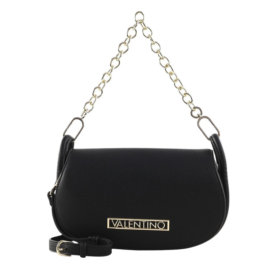 Valentino Bags Medium Vinile Flap Nero Black Chain Shoulder Bag