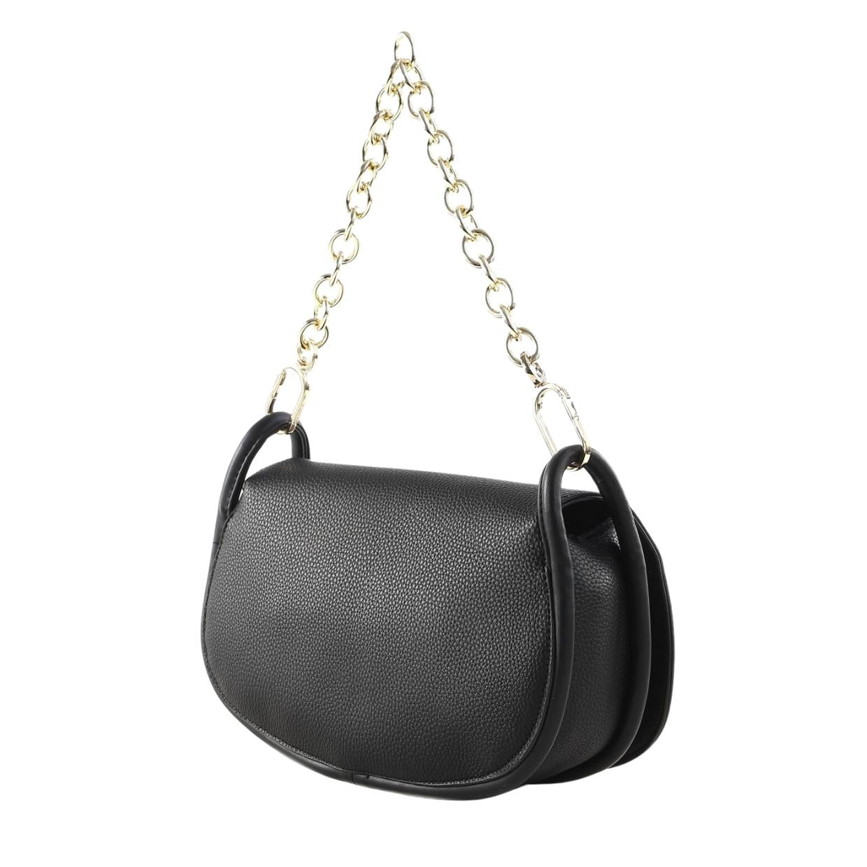 Valentino Bags Medium Vinile Flap Nero Black Chain Shoulder Bag