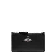 Vivienne Westwood Black Slim Zip Card Holder