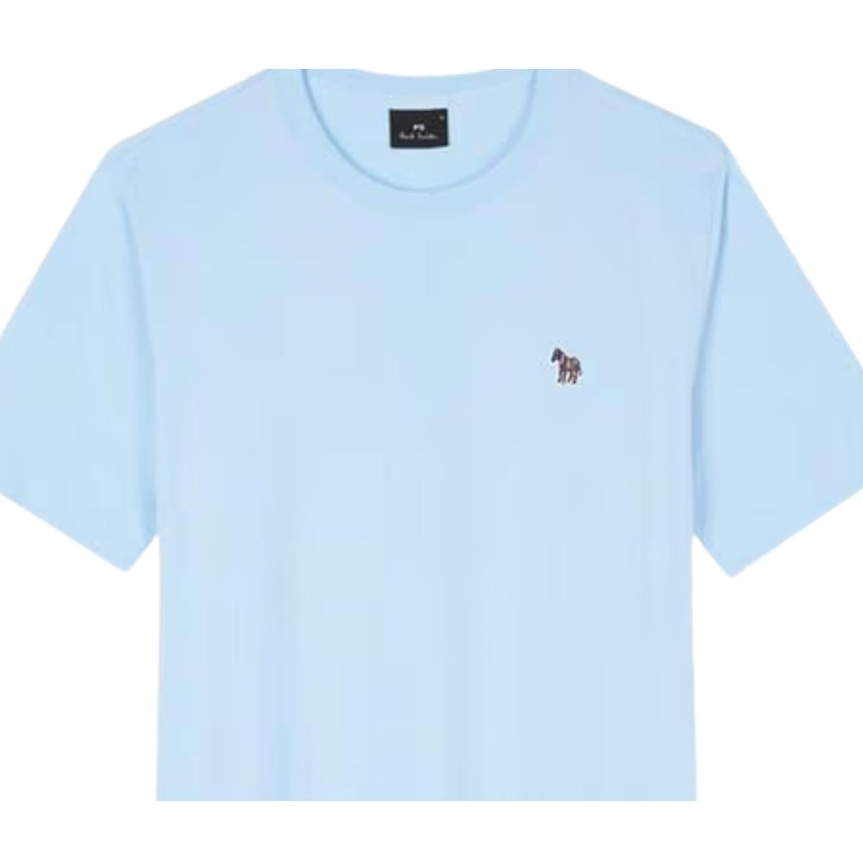 Paul Smith Zebra Logo Patch Sky Blue T-Shirt