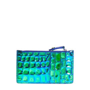 Vivienne Westwood Iridescent Croc Slim Leather Card Holder