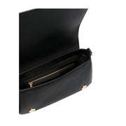 Love Moschino Gold-Tone Logo Black Shoulder Bag