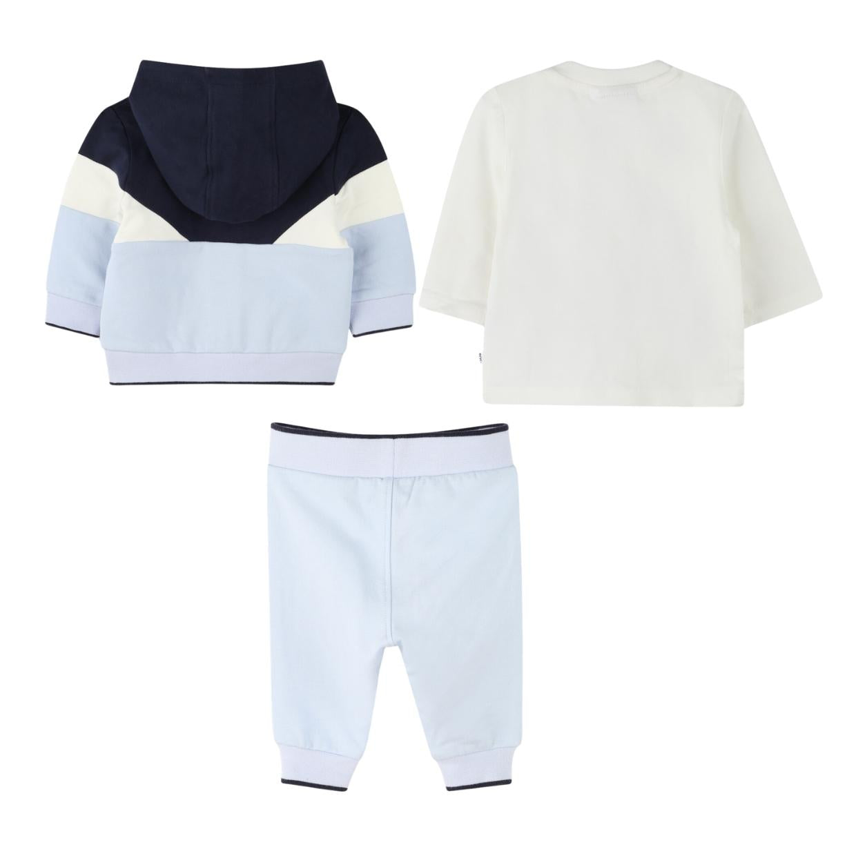 BOSS Baby Sky Blue Three-Piece Tracksuit Set