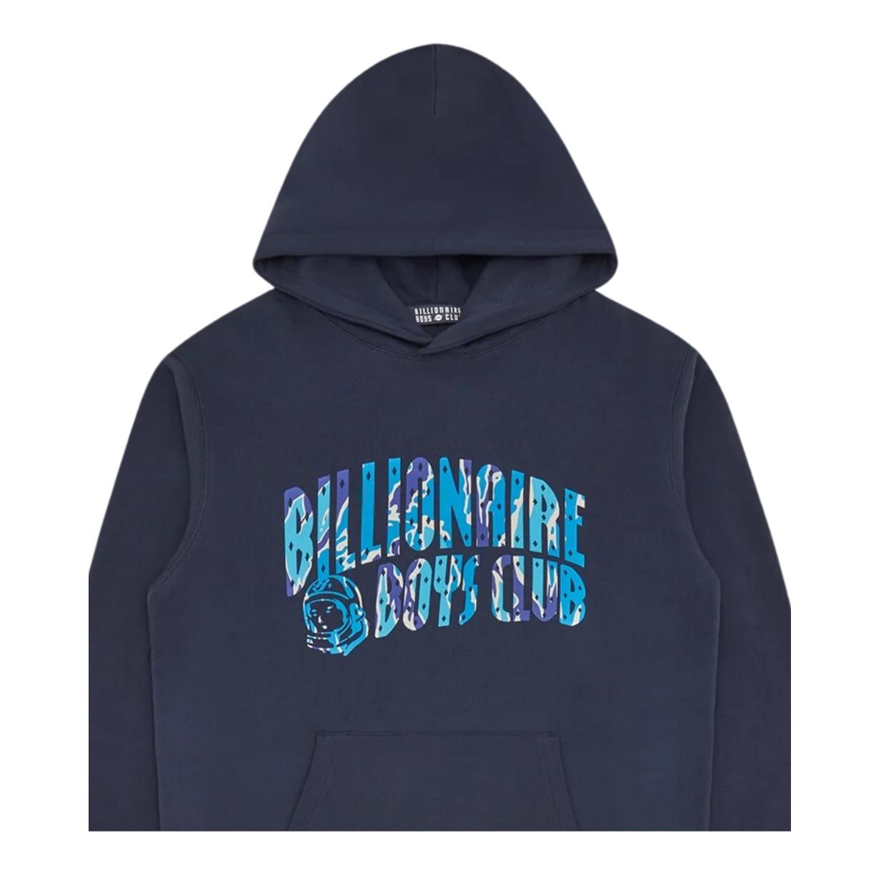 Billionaire Boys Club Camo Arch Logo Navy Hoodie Retro Designer Wear