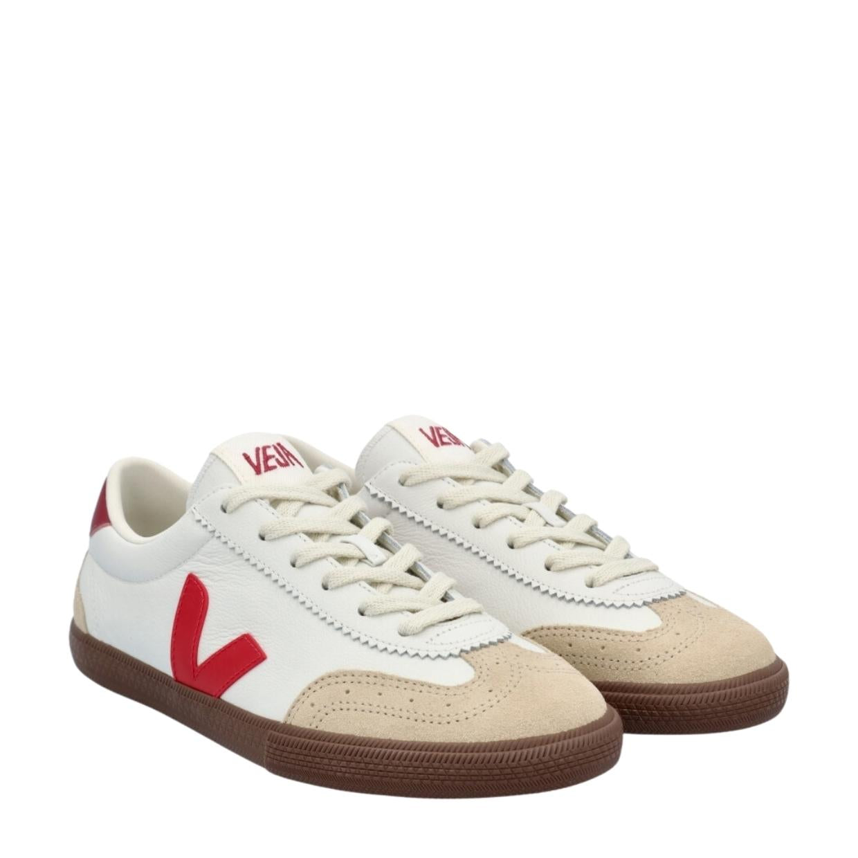 VEJA Volley O.T. Leather White Pekin Bark Trainers